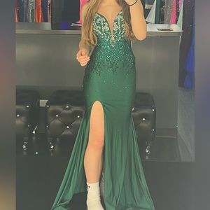 Amarra Green Prom Dress